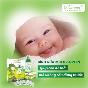 bình rửa mũi cho trẻ sơ sinh Dr.Green