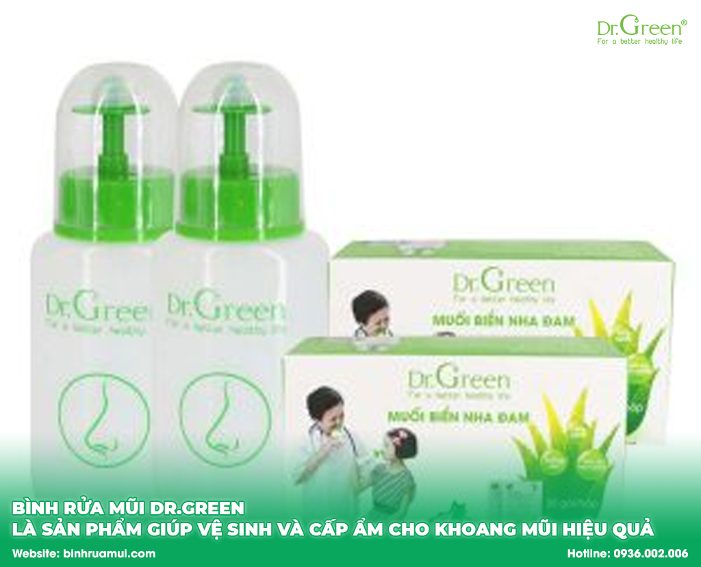 Bình rửa mũi Dr.Green: Giải pháp hiệu quả cho viêm mũi, viêm xoang