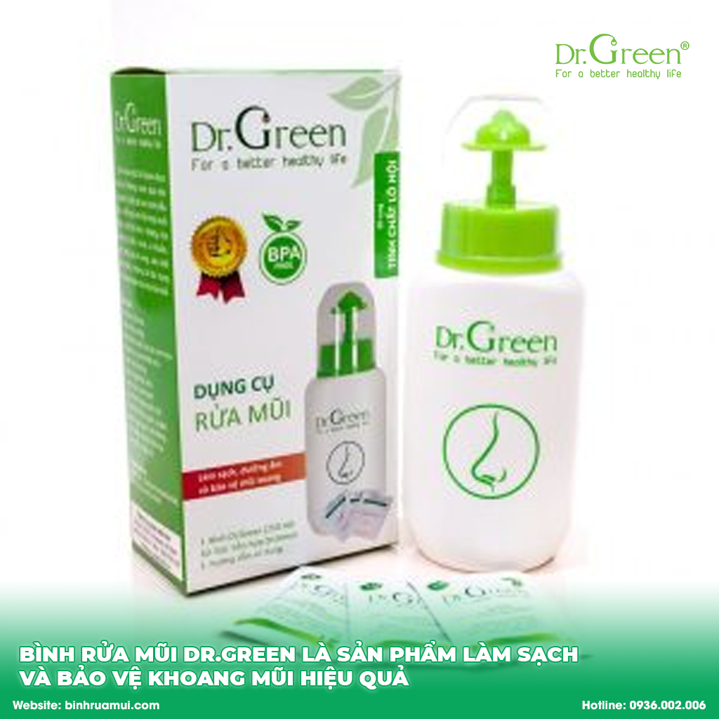 Bình rửa mũi Dr.Green 3 ưu điểm mà bạn không thể bỏ lỡ